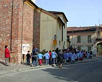 Una scolaresca ha terminato la visita..