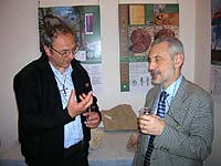 Carlo Gervasi  con Mario Gargantini, presidente del Centro Culturale Marcello Candia